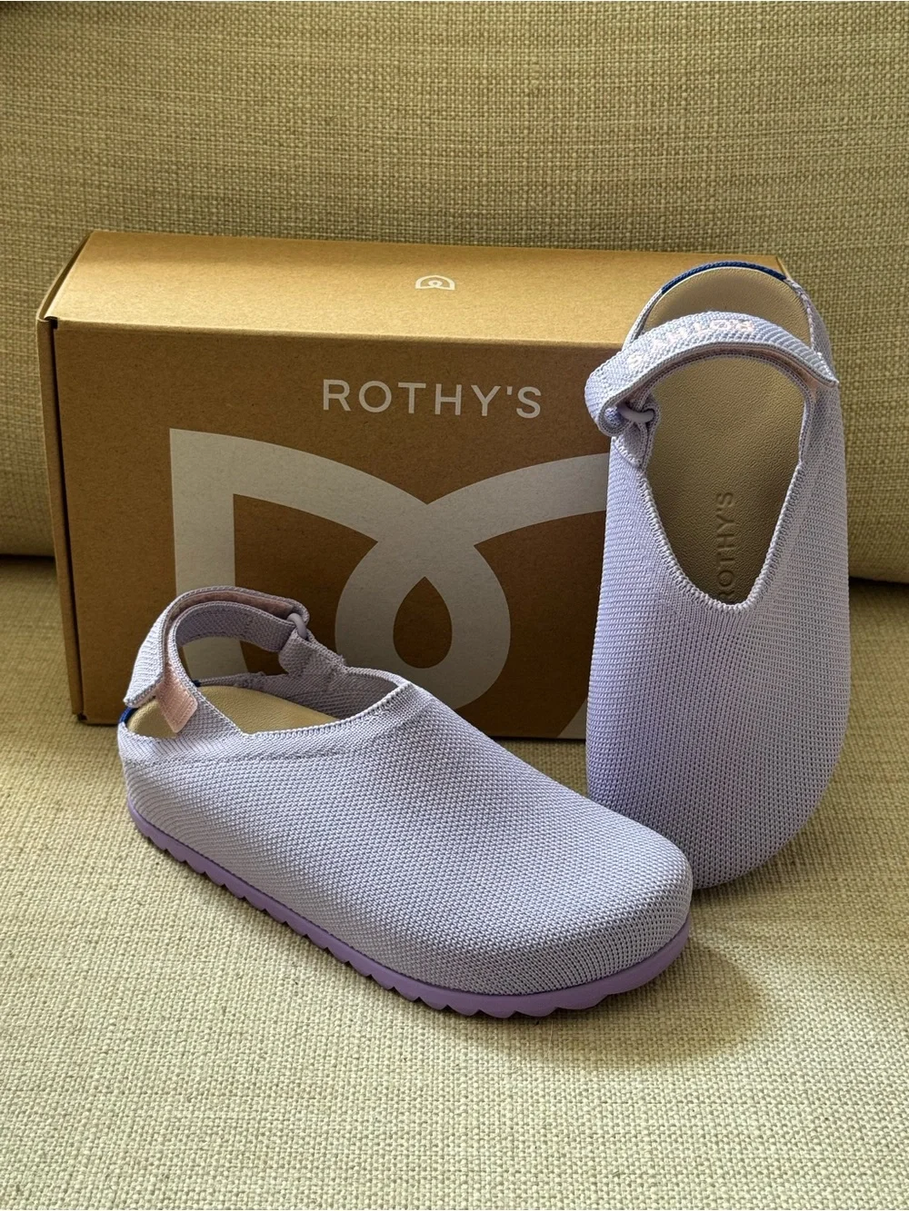 Rothy's The Kids Clog- Slip-On Slingback clogs - Soft Orchid